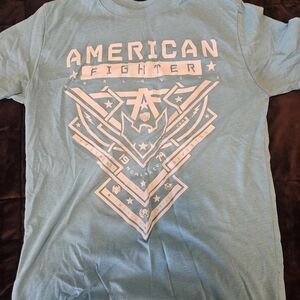 American Fighter Teal Graphic Tee
